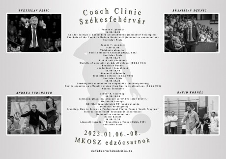 Kredit pontokat érő edzőtovábbképzést szervez a Dávid Kornél Kosárlabda Akadémia